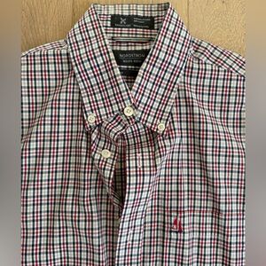 Nordstrom Men’s Smartcare Wrinkle-Free Plaid Button-Down Shirt | Size Medium